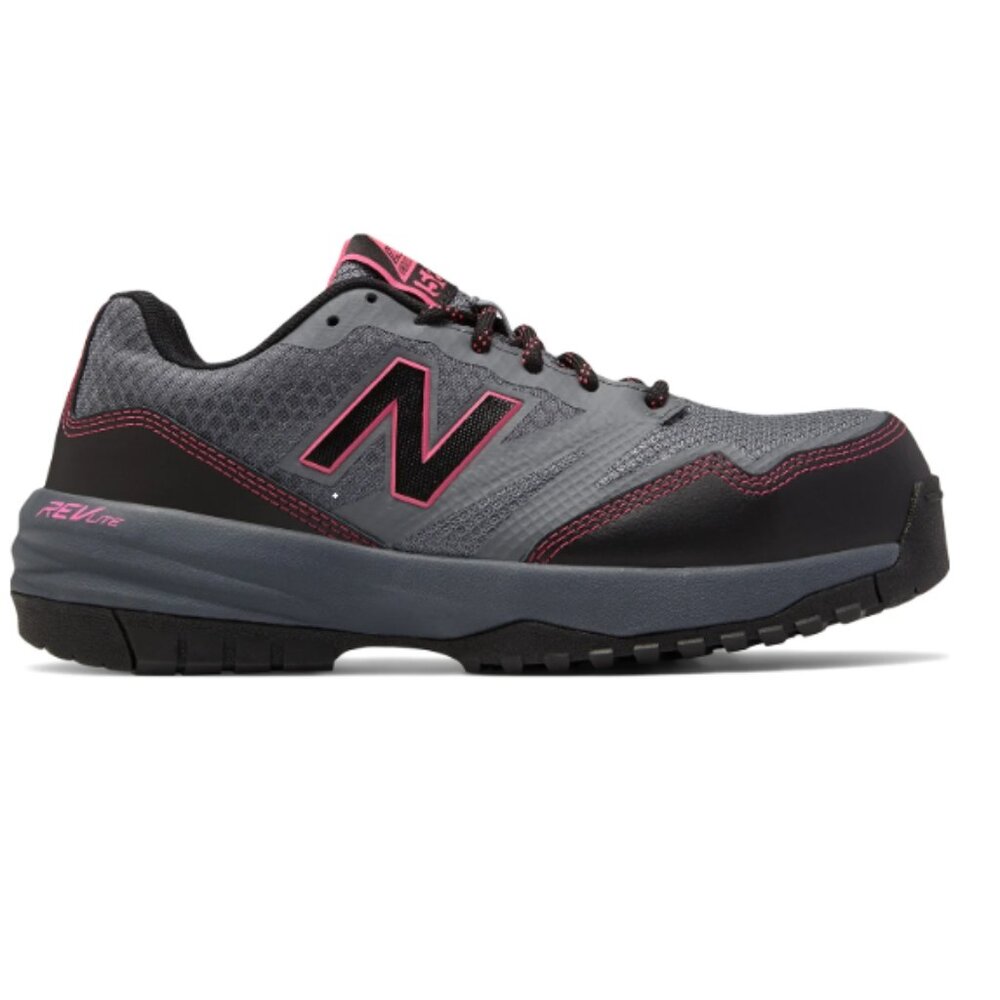 New Balance 589v1 Composite Toe Womens 7.5B Work Safety Shoe Gray Pink